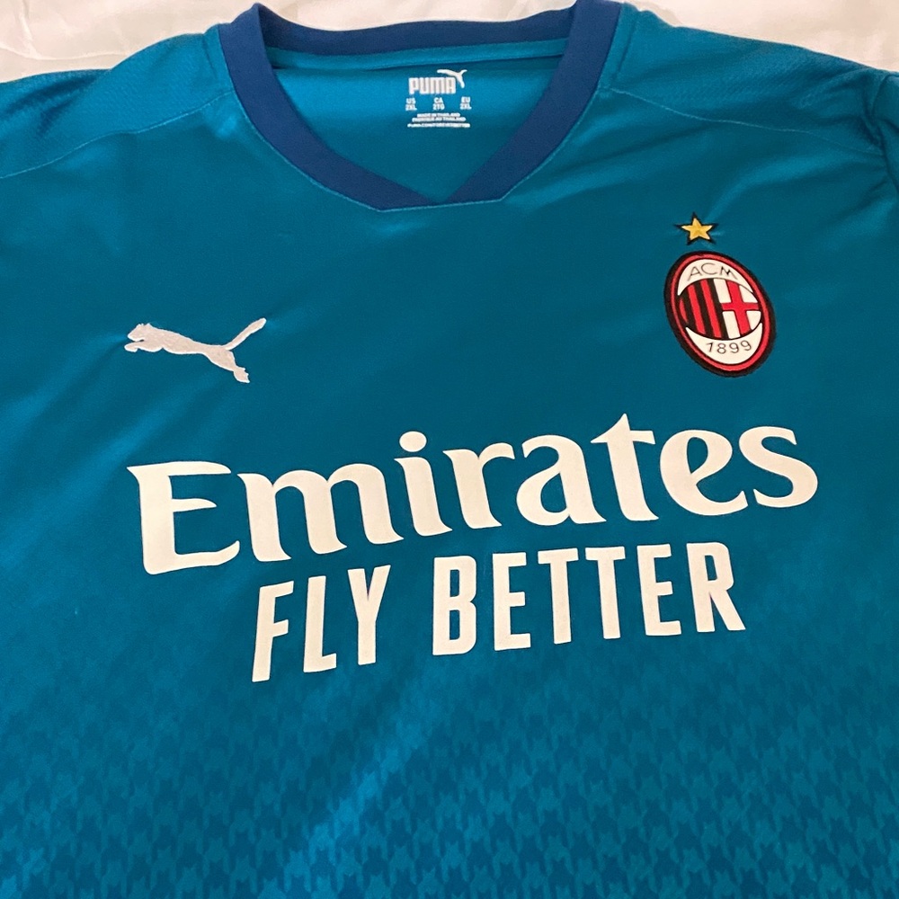 Puma Ac Milan Teal Jersey View 3
